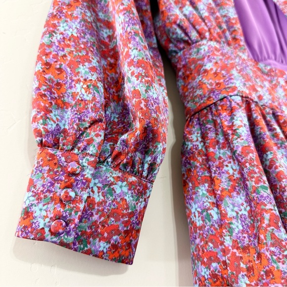 For Love & Lemons Shiloh Mini Dress in Blossom - Picture 12 of 16